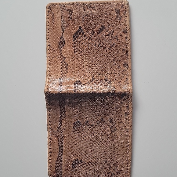 VINTAGE Brown Snakeskin Wallet Unisex - Picture 6 of 10